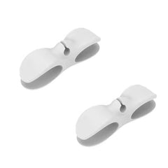 2pcs Plug Holder Self-adhesive Plug Hook Kitchen Cable Organizers