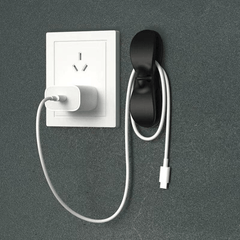 2pcs Plug Holder Self-adhesive Plug Hook Kitchen Cable Organizers