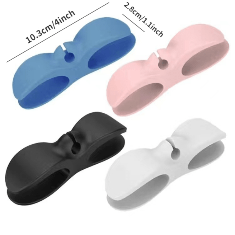 2pcs Plug Holder Self-adhesive Plug Hook Kitchen Cable Organizers