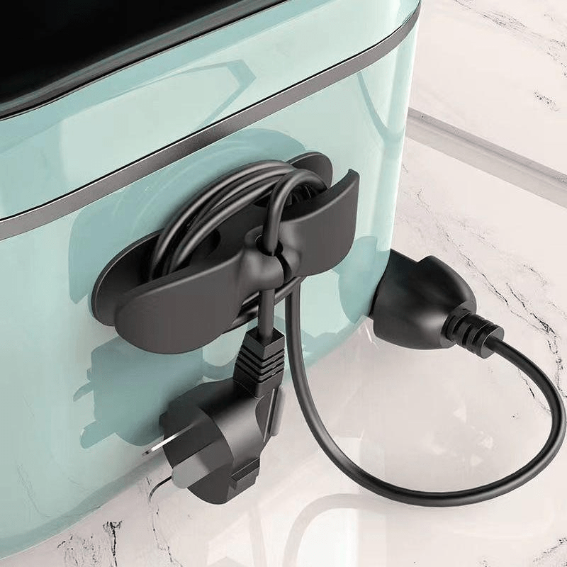 2pcs Plug Holder Self-adhesive Plug Hook Kitchen Cable Organizers