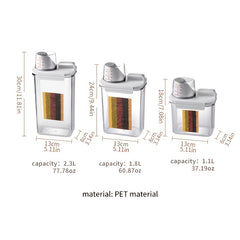 Transparent Storage Box Plastic Food Container Kitchen Fresh-keeping Storage