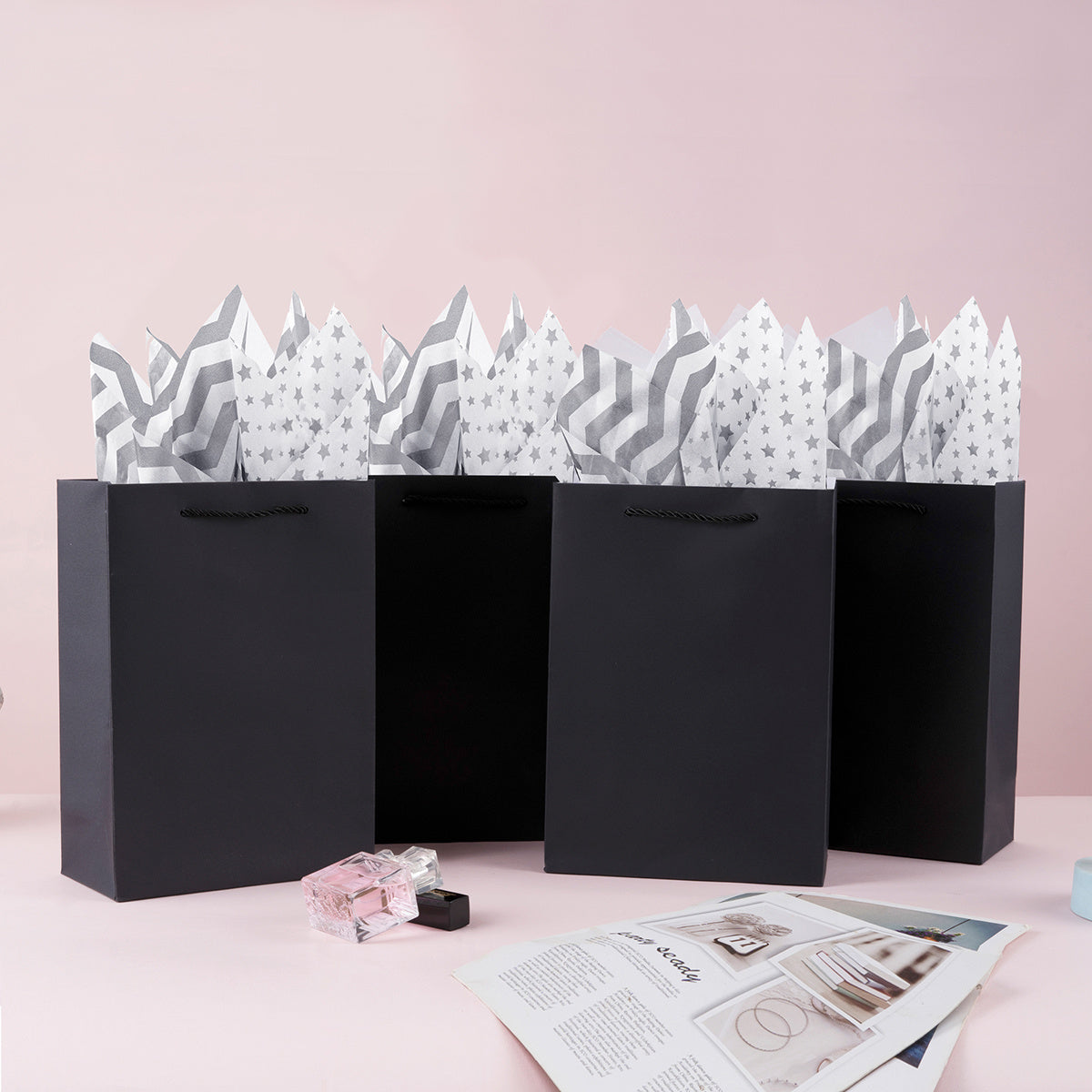 10 Sheets Golden Silvery Wrapping Paper 20x26inch
