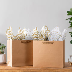 10 Sheets Golden Silvery Wrapping Paper 20x26inch