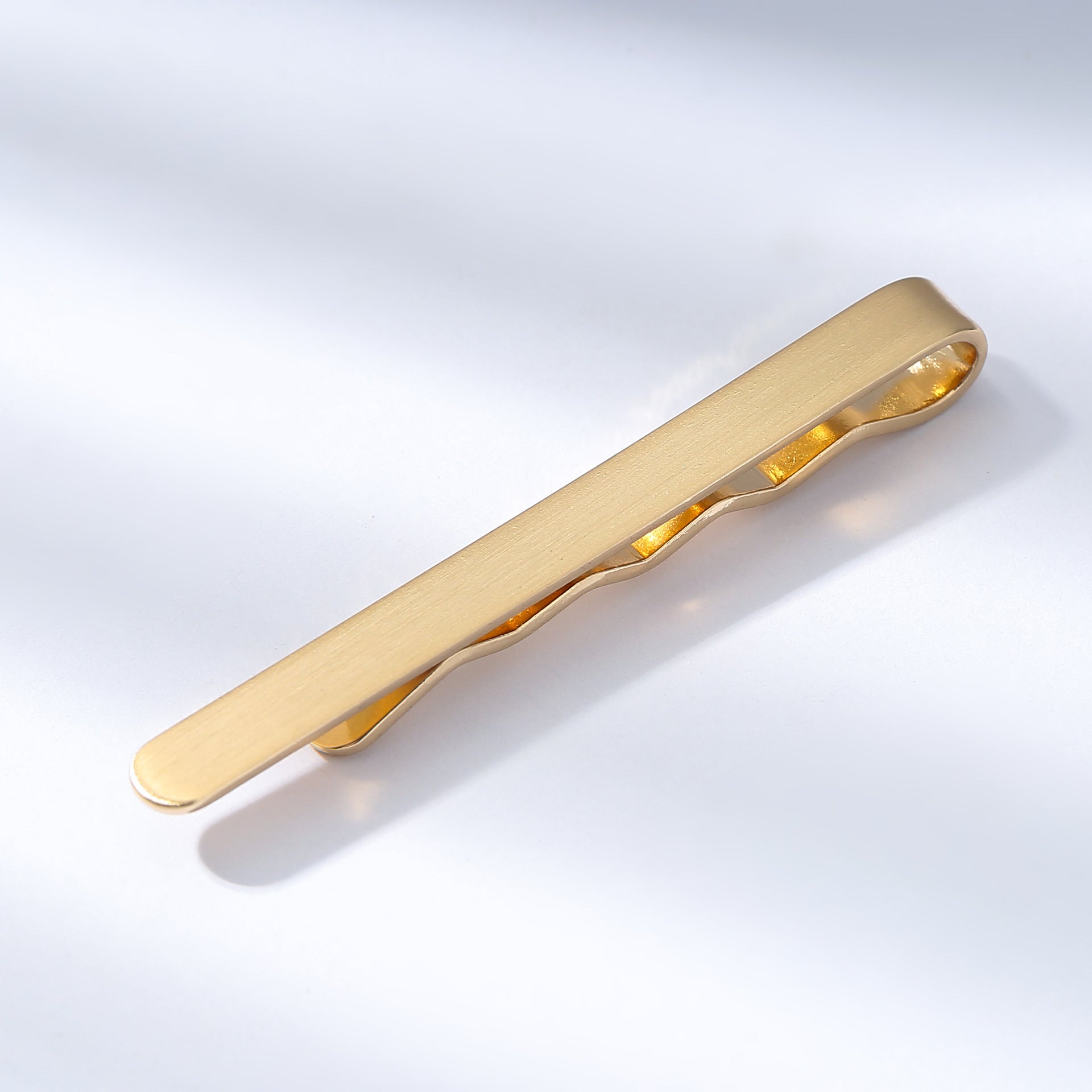 Copper Glossy Men's Tie Clip Suit Accessories