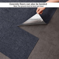 Self Adhesive Carpet 30x30cm Living Room Floor Mat Anti-slip Sticker