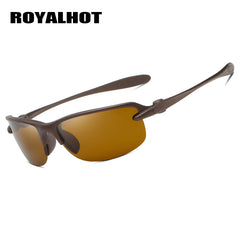 RoyalHot Polarized Half Frame Sports Sunglasses Vintage Mixed Sun Glasses