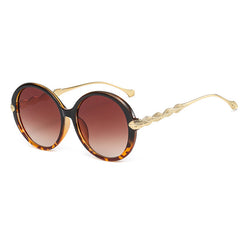 Large Oval Sunglasses Casual Gradient Charm Glasses UV400