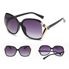 Polarized Camellia Sunglasses Gradient Hollow Glasses UV400