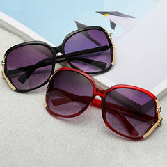 Polarized Camellia Sunglasses Gradient Hollow Glasses UV400