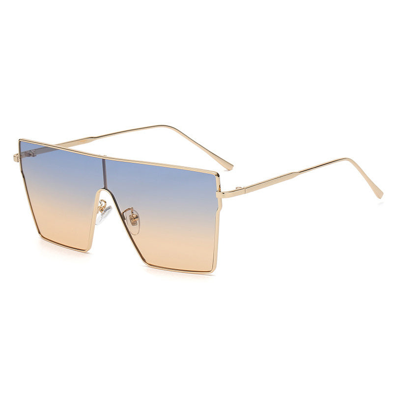 Y2K Large Gradient Metal Sunglasses UV400