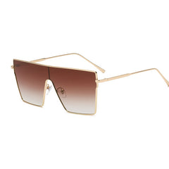 Y2K Large Gradient Metal Sunglasses UV400