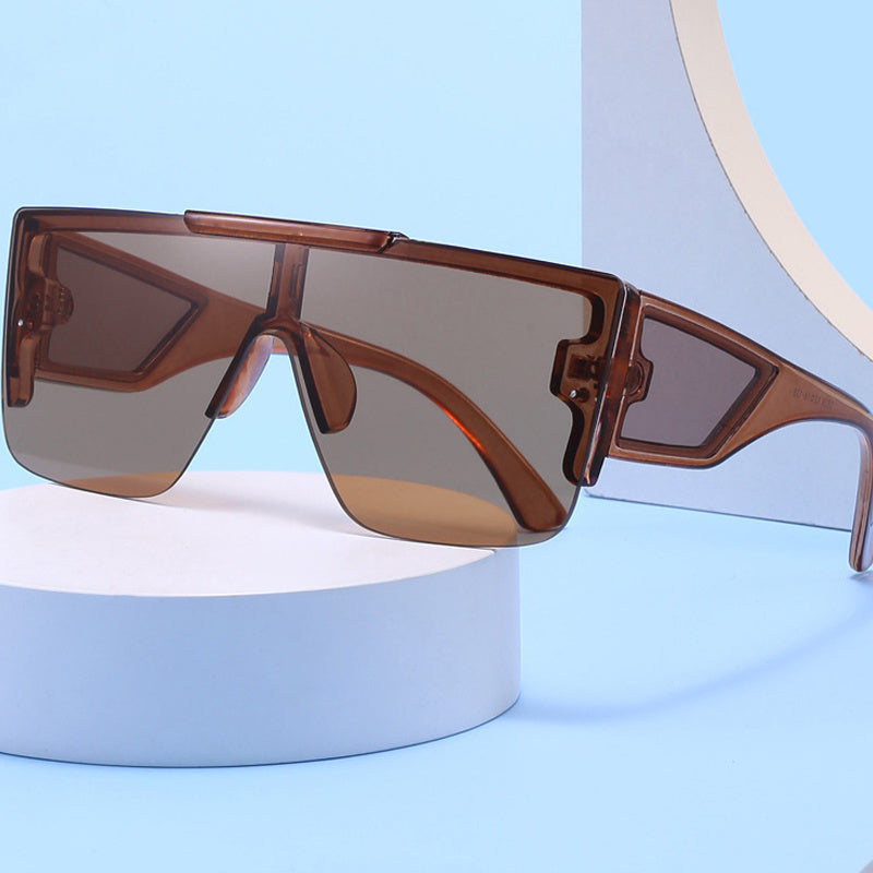 Y2K Semi Rimless Gradient Sunglasses UV400