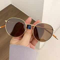Round Metal Sunglasses For Women Men UV400