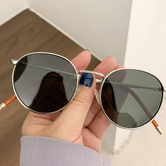 Round Metal Sunglasses For Women Men UV400