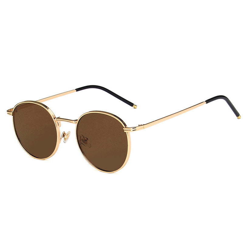 Round Metal Sunglasses For Women Men UV400