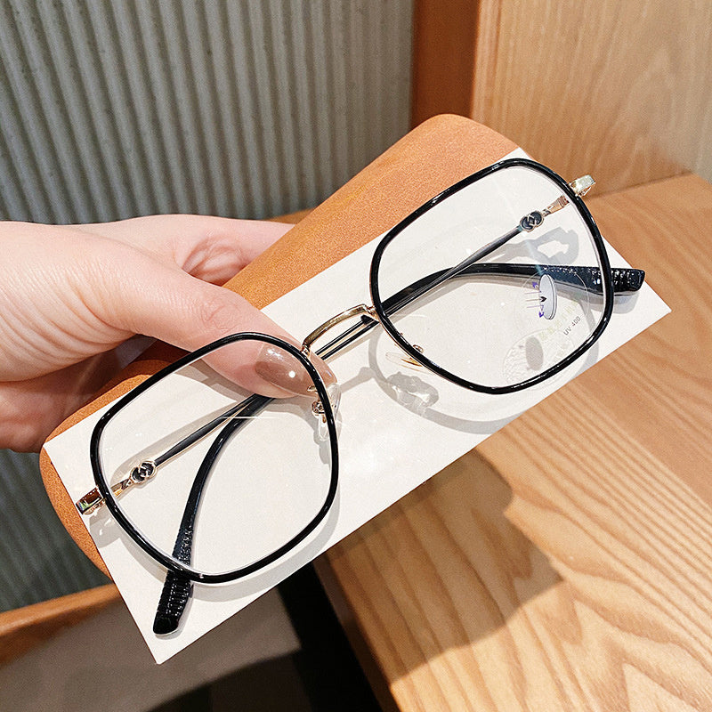 Polygonal Anti Light Glasses for Men Women