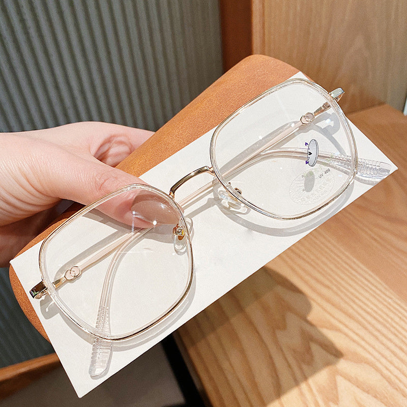 Polygonal Anti Light Glasses for Men Women