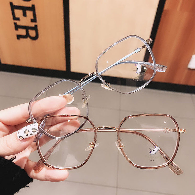 Polygonal Anti Light Glasses for Men Women