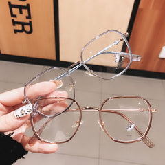 Polygonal Anti Light Glasses for Men Women