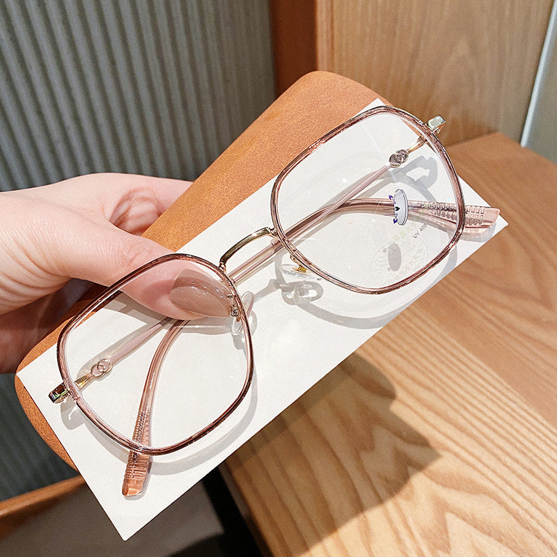 Polygonal Anti Light Glasses for Men Women