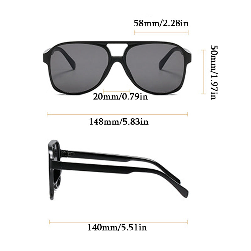 Aviator Sunglasses Women Men Anti Glare UV400 with Case