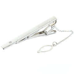 Zircon Inlaid Men's Tie Clip, Shirt Pocket Clip