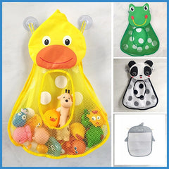 Baby Bath Toys Duck Frog Mesh Net Toy Storage Bag