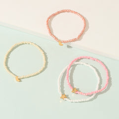 Girls Star And Moon Beads Bracelet Jewelry Gift