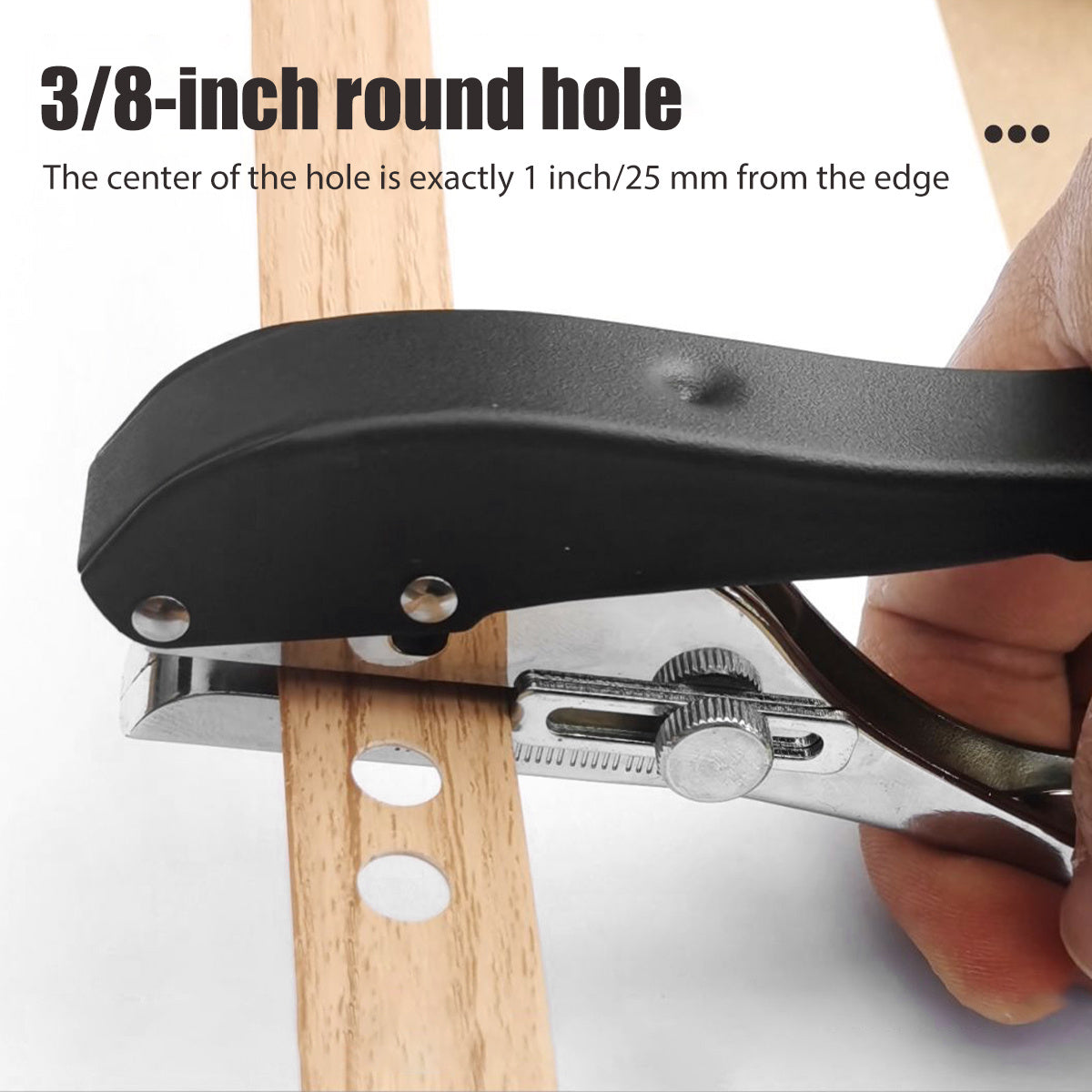 Heavy Duty Single Hole Punch 12.7mm Portable Punching Plier with Limiter