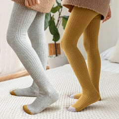 Kid Girl Tights Baby Stockings Plain Pantyhose Warm Leggings Socks