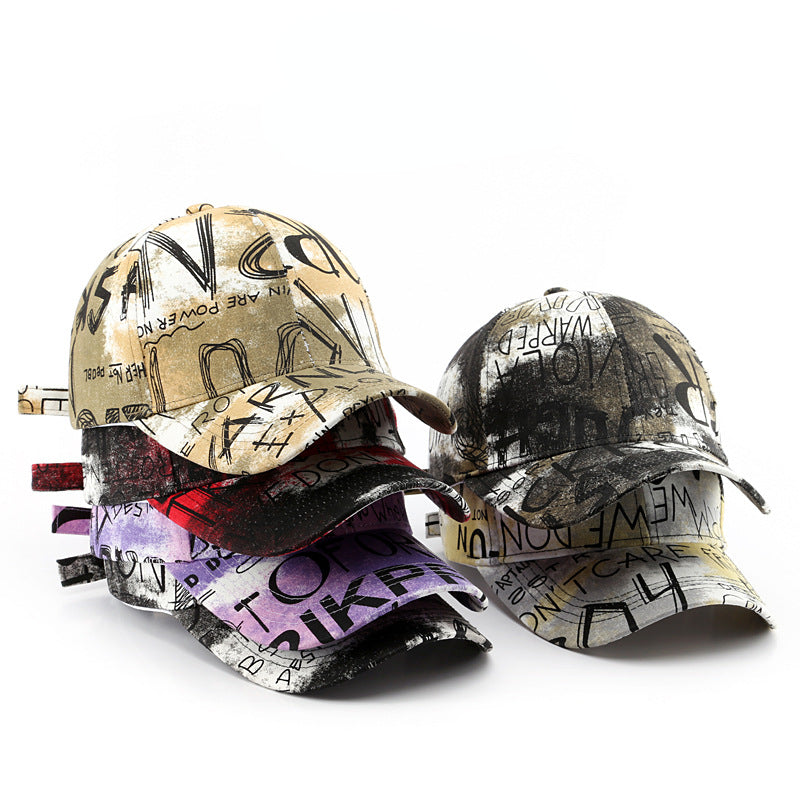 Graffiti Hip hop Baseball Cap Men's And Women's Versatile Cap