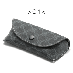 Glitter Glasses Bag Crocodile Embossed Glasses Case PU Leather Sunglasses Holder