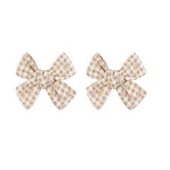 2pcs Cartoon Fabric Bow Hair Clips for Girls