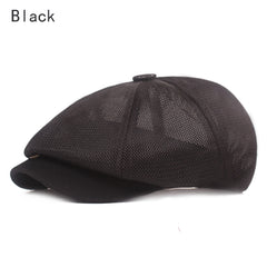 Breathable Mesh Octagonal Cap Forward Hat