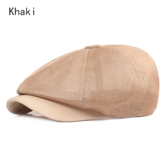 Breathable Mesh Octagonal Cap Forward Hat