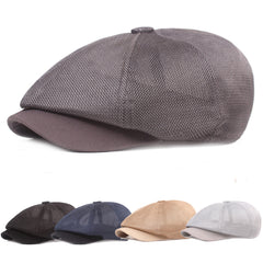 Breathable Mesh Octagonal Cap Forward Hat