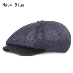 Breathable Mesh Octagonal Cap Forward Hat