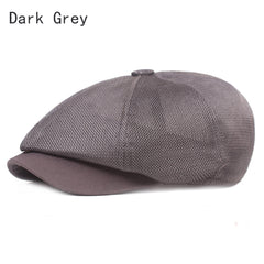 Breathable Mesh Octagonal Cap Forward Hat