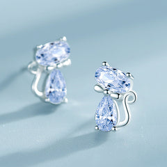Girls Teen Charm Cat Earrings Jewelry For Party Traveling Holiday