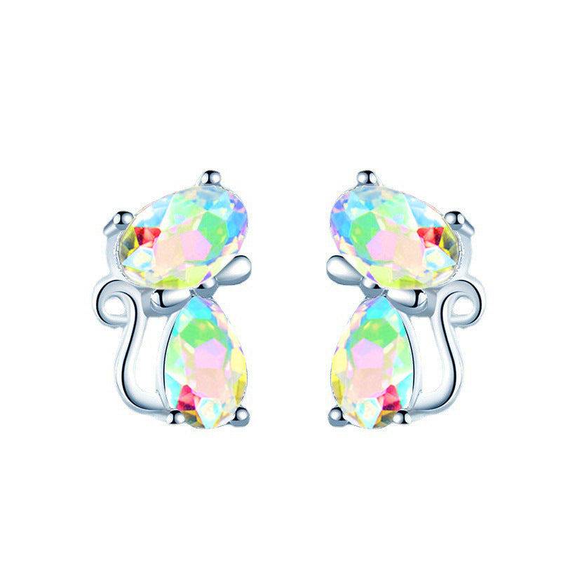 Girls Teen Charm Cat Earrings Jewelry For Party Traveling Holiday