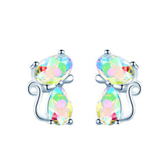 Girls Teen Charm Cat Earrings Jewelry For Party Traveling Holiday