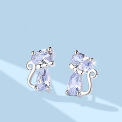 Girls Teen Charm Cat Earrings Jewelry For Party Traveling Holiday