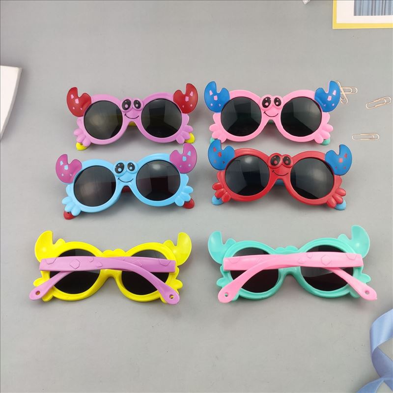 Kids Plastic Frame Sunglasses UV400 Protection For Baby