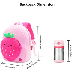 Fruit Cartoon Travel Backpack Plush Mini Bag