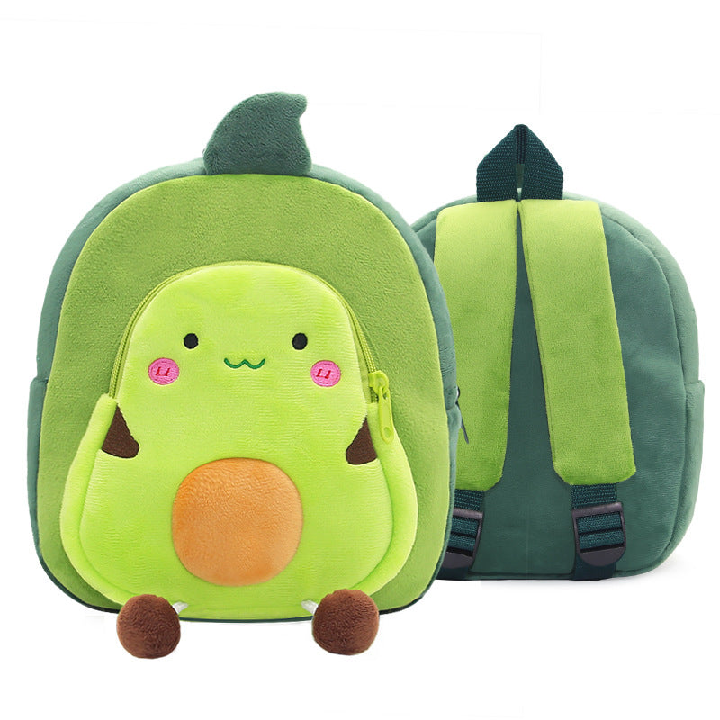 Fruit Cartoon Travel Backpack Plush Mini Bag