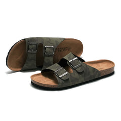 Men's Camo Non Slip Sandals Quick Drying Beach Shoes