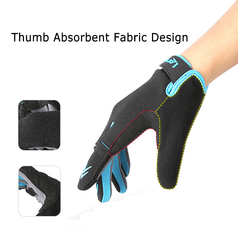 Spring Autumn Cycling Gloves Full Finger Touch Screen Breathable