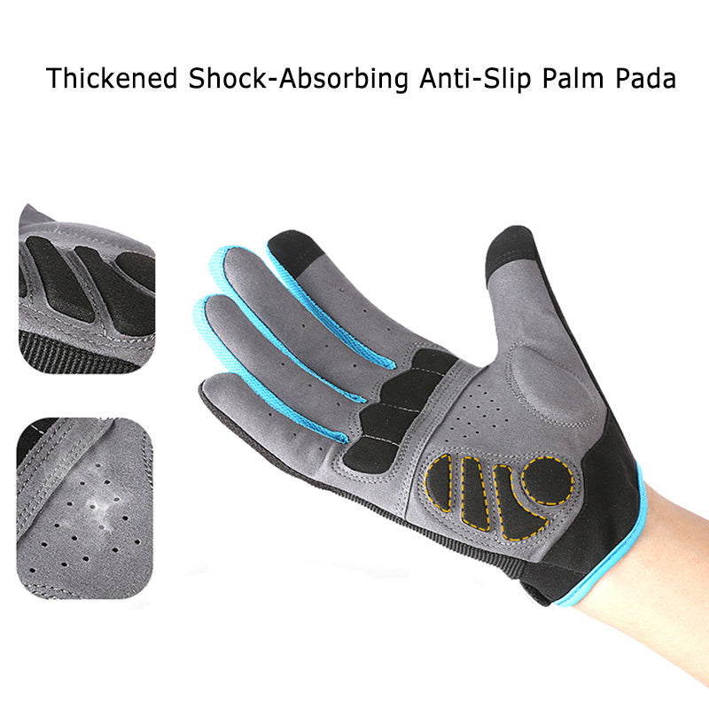 Spring Autumn Cycling Gloves Full Finger Touch Screen Breathable