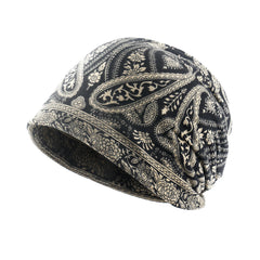Boho Print Beanie Lightweight Elastic Skull Cap Women's Baggy Slouchy Chemo Cap