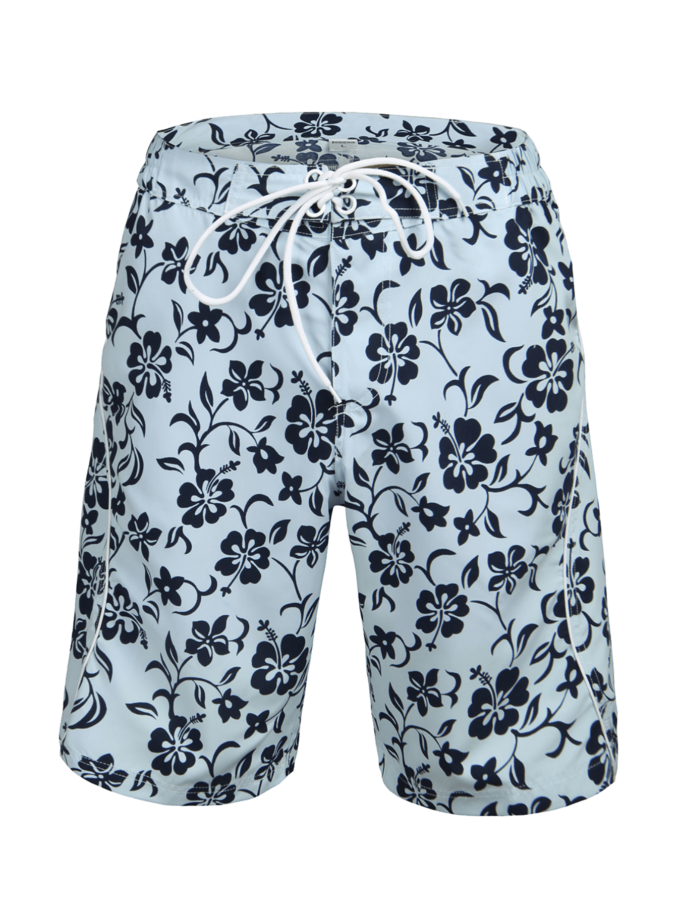 Men's Floral Swim Trunks Quick Dry Beach Shorts With Pockets